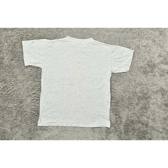 Vintage Tuff Tee Gray Cotton T-Shirt Men Large USA Short Sleeve Single Stitched - Picture 4 of 8